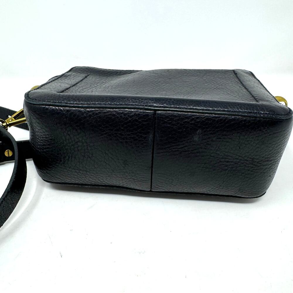 Madewell Black Leather Crossbody with Brass Hardware - Picture 7 of 12
